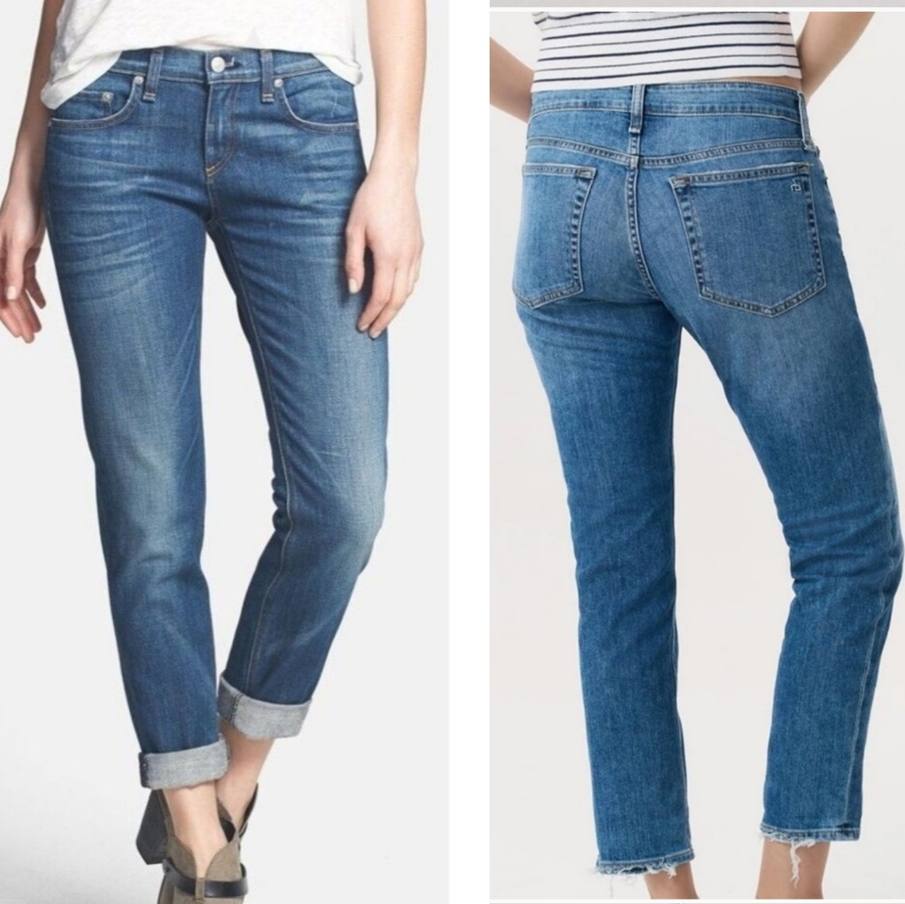 Rag & Bone the Dre slim boyfriend low rise jeans Bradford